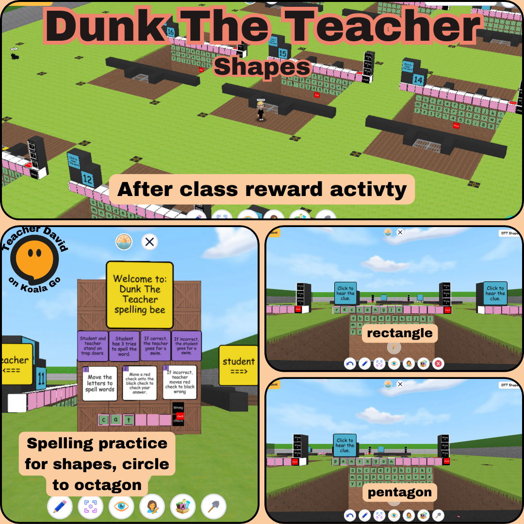 Dunk The Teacher Shapes
