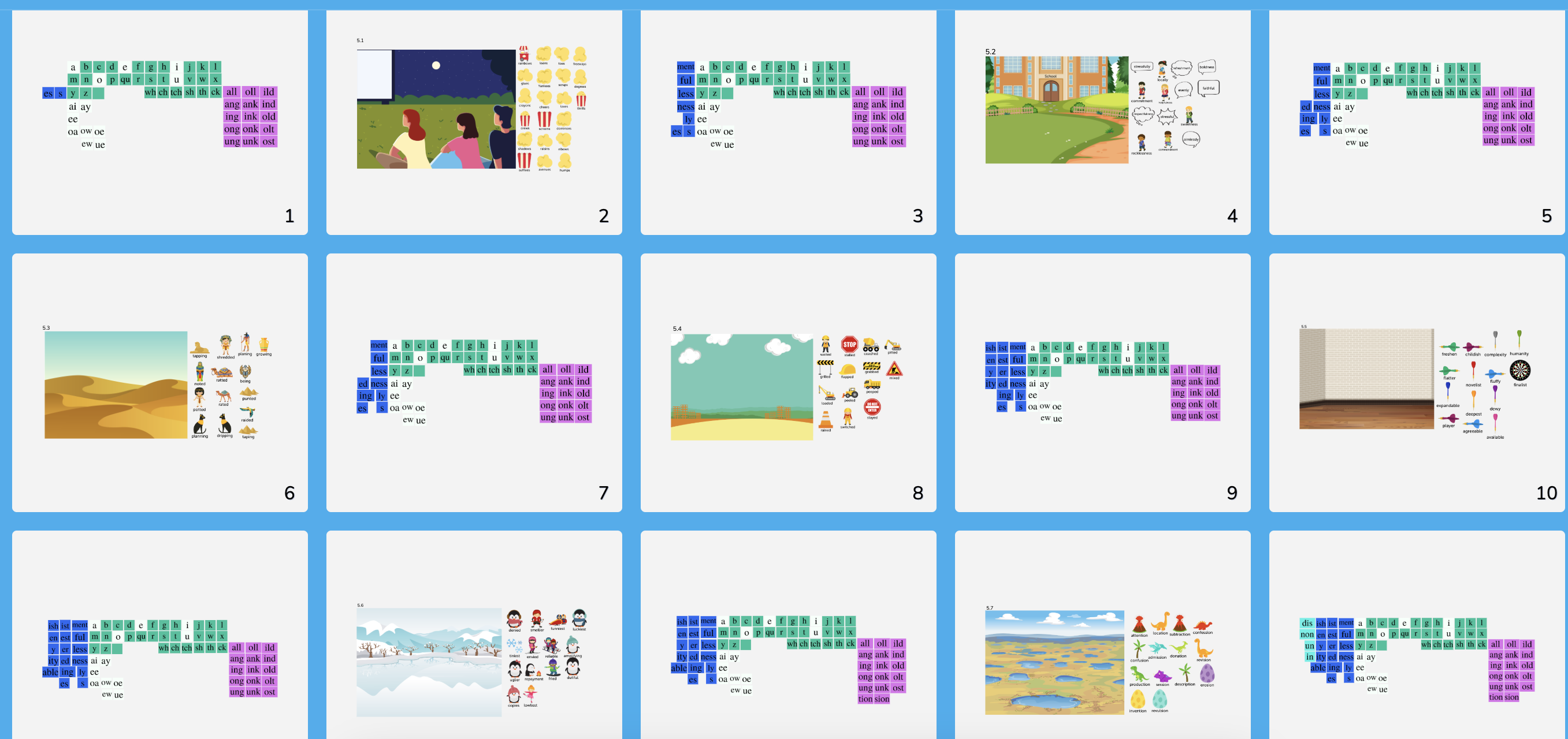 Barton Book 5 Prefixes and Suffixes Word Stickers and Letter Tiles