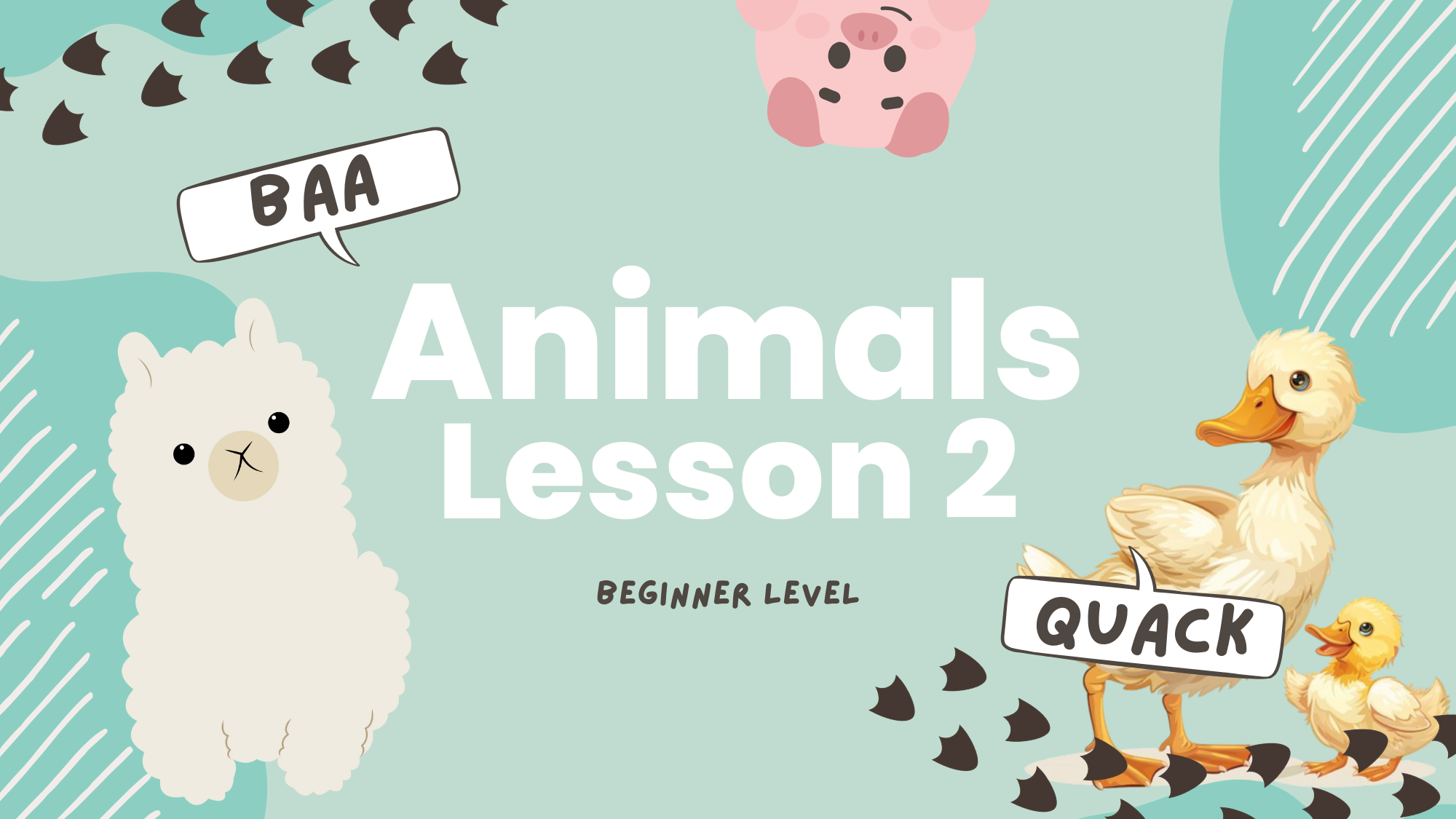 Beginner: Animals Lesson 2