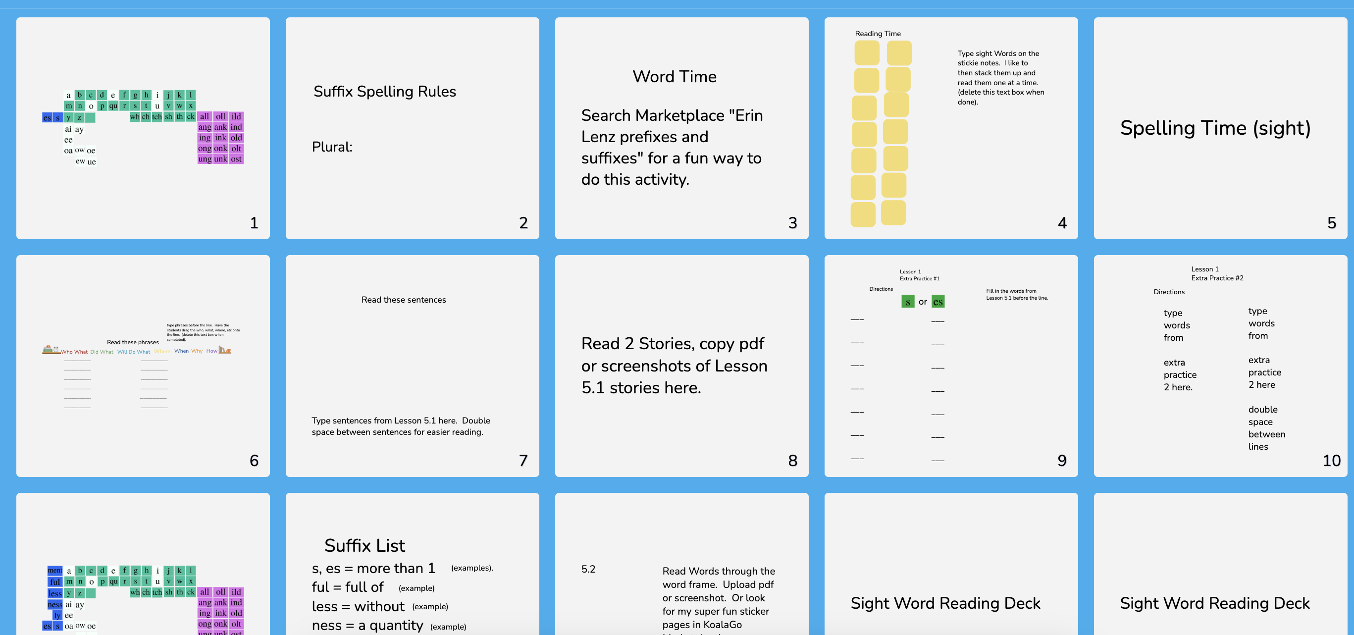 Barton Book 5 Lesson 1-5 Framework
