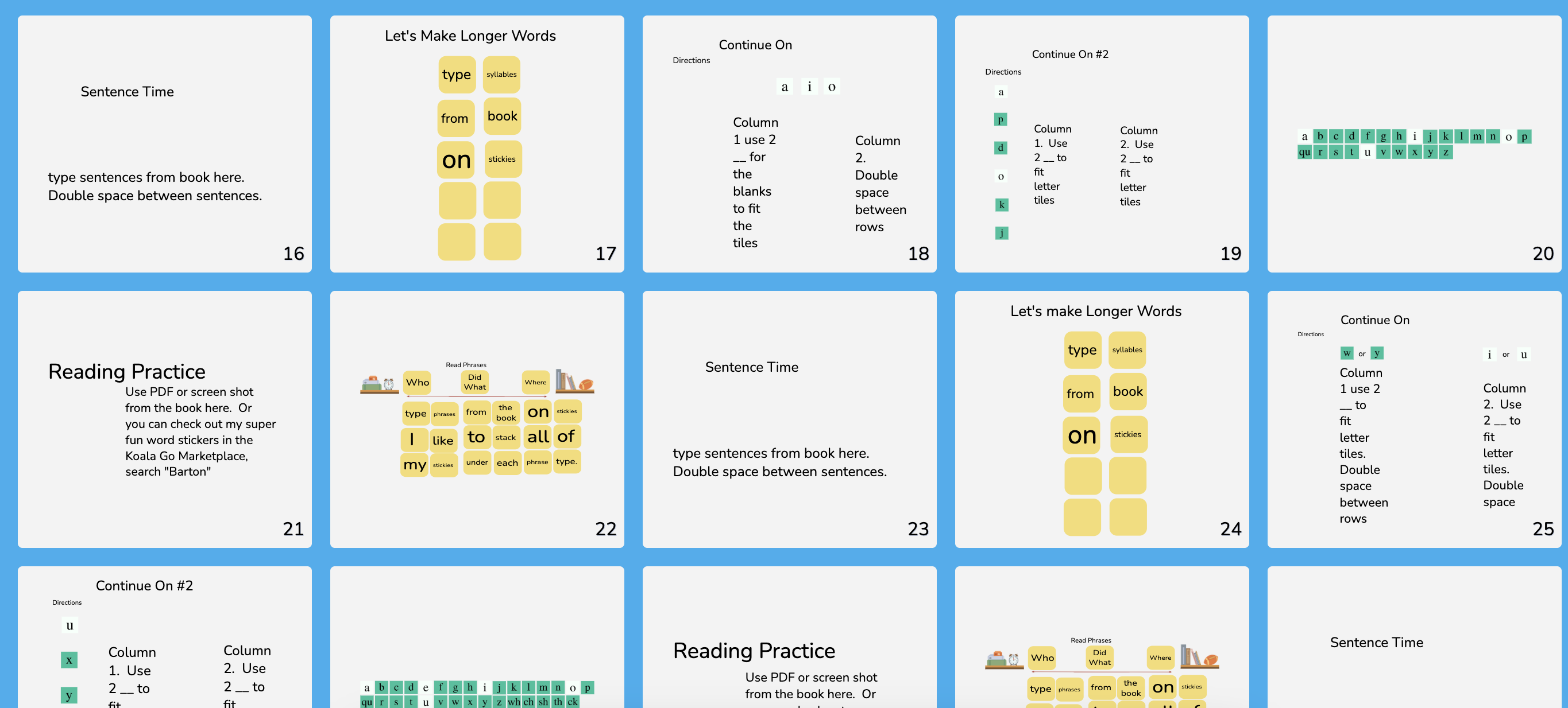 Barton Book 2 Framework