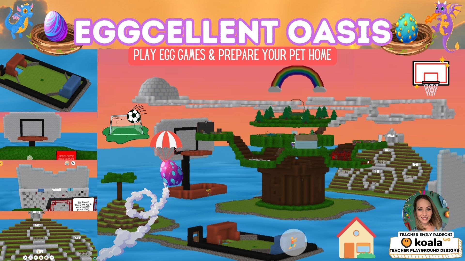 Eggcellent Oasis 🐉 Egg Games and Pet Home