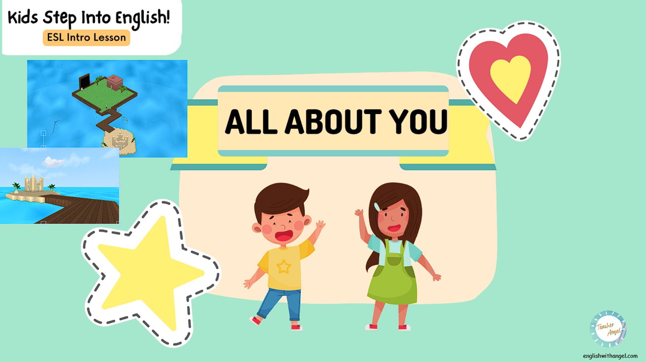 Beginner ESL Intro Lesson - All About You! (Slides & Small KPG)