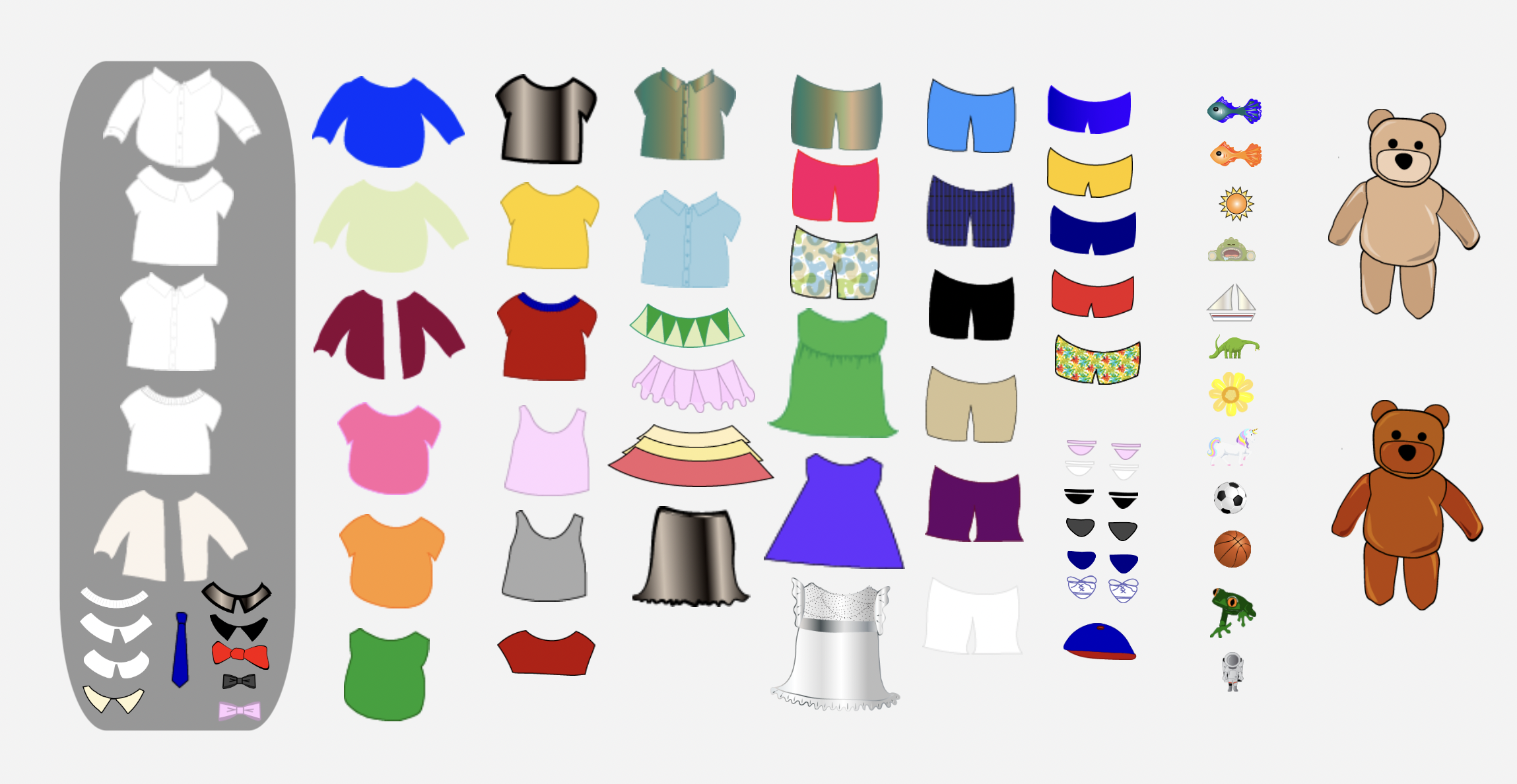 Create a Teddy Bear Dress-up Reward Activity