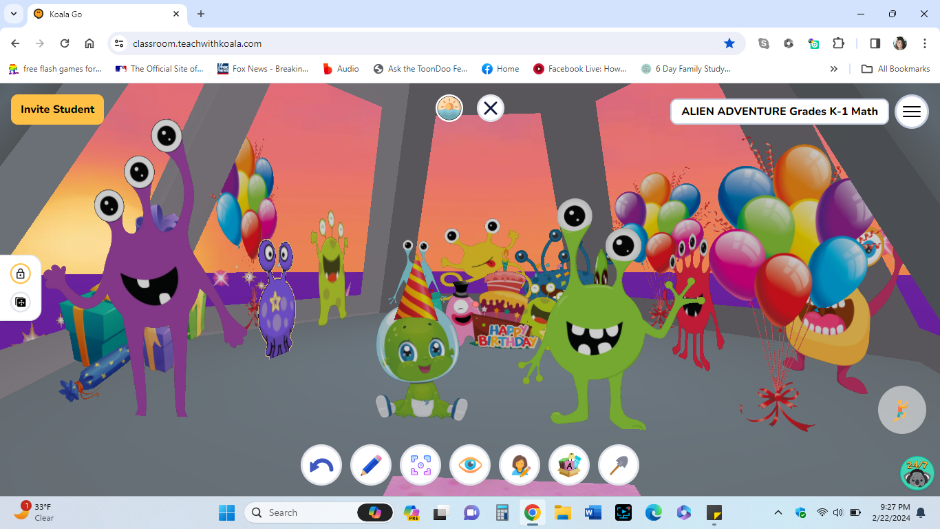 Alien Adventure Grades K-1 MATH