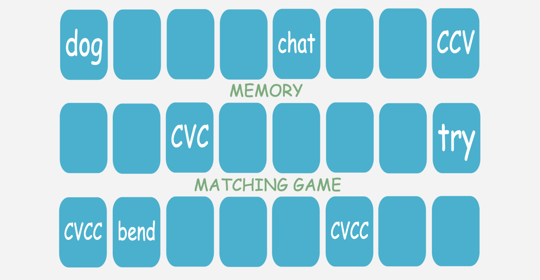 Memory Matching Game TEMPLATE - Editable w/ Fun Sounds & Flippable Cards