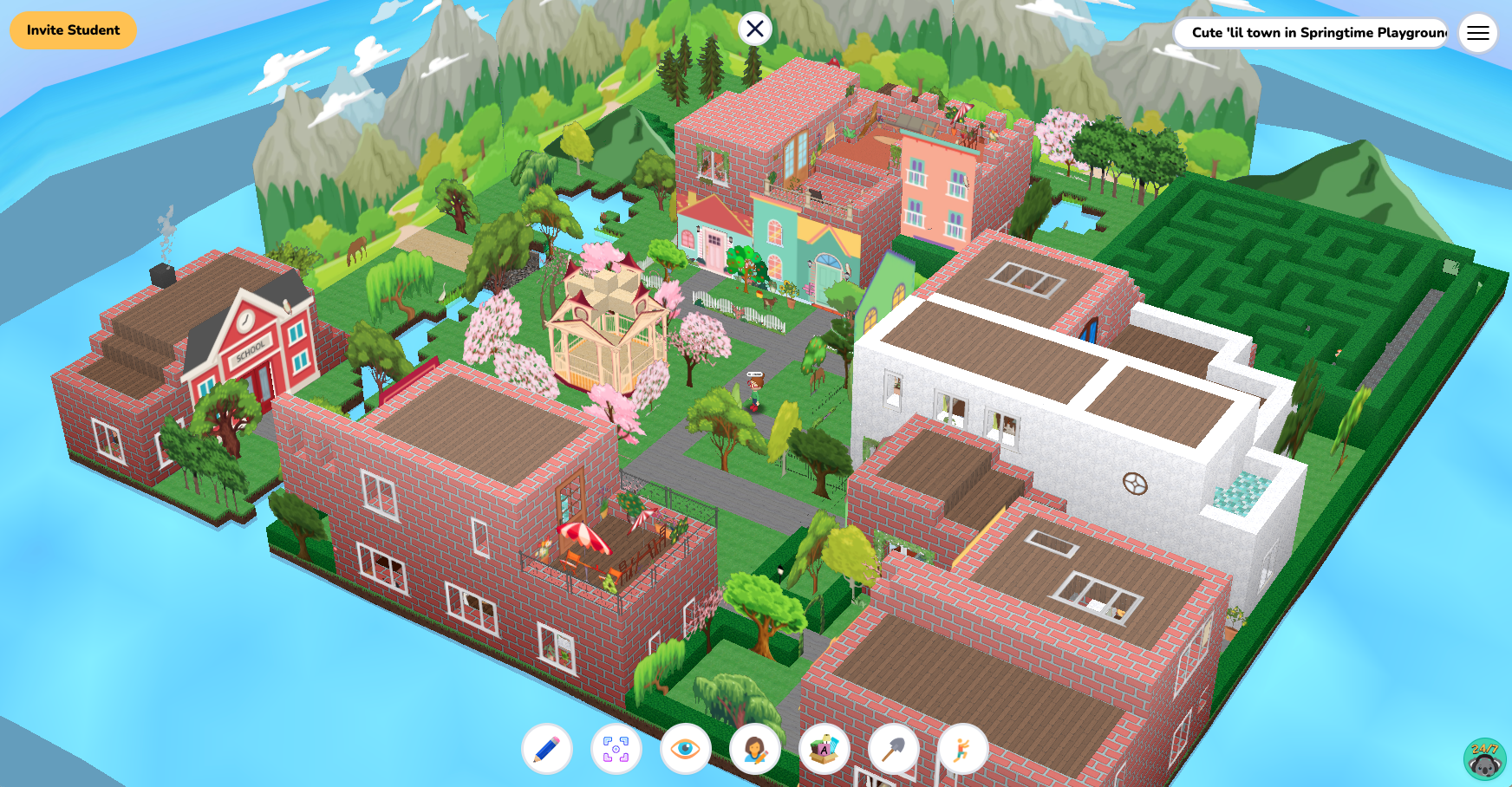 Cute 'lil town in Springtime Playground