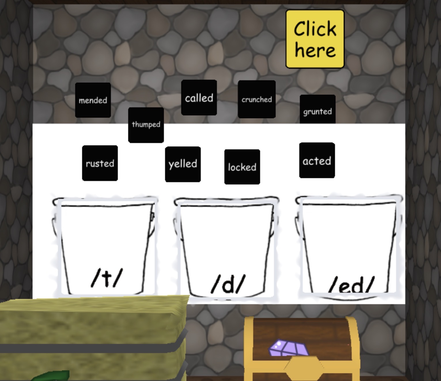 Suffix -ed aligned with UFLI