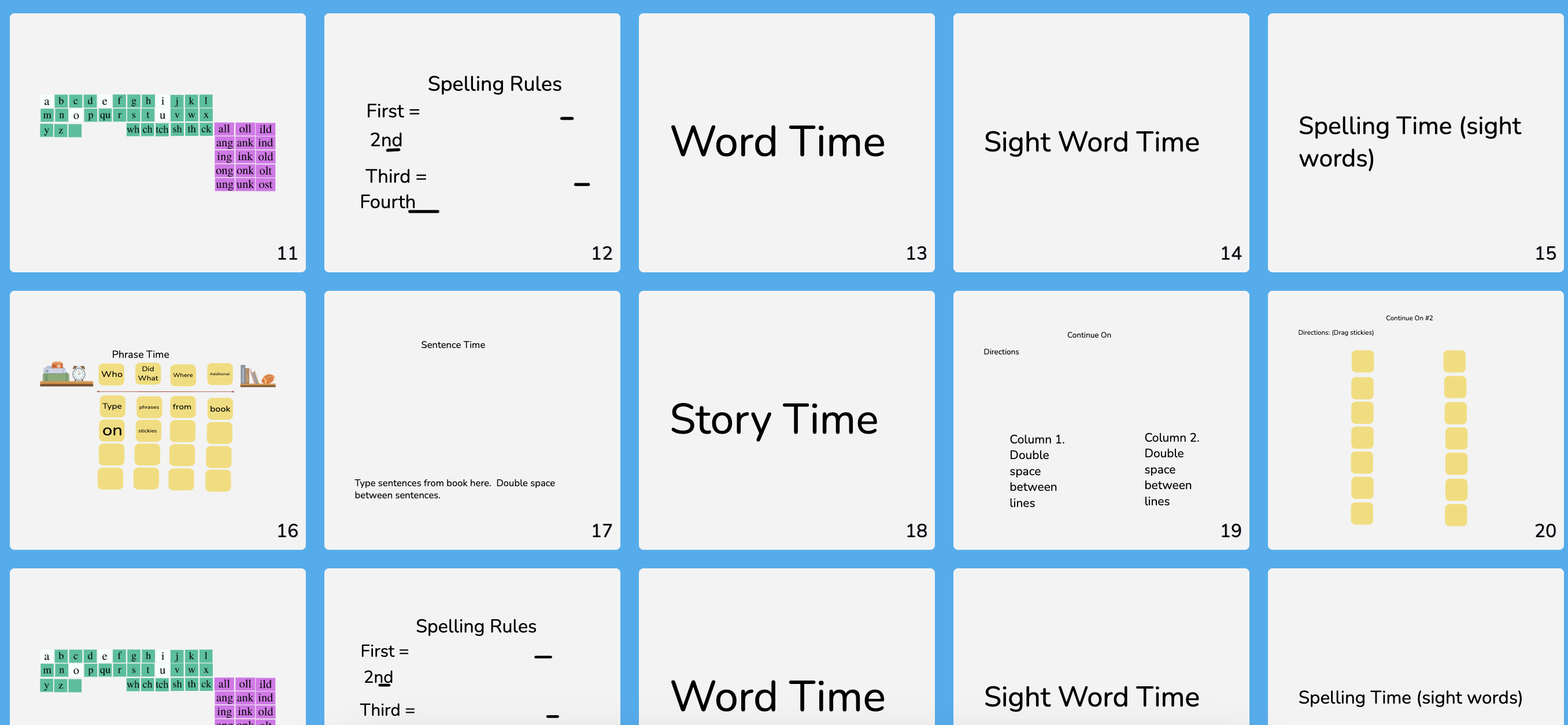 Barton Book 4 Lesson 11-14 Framework