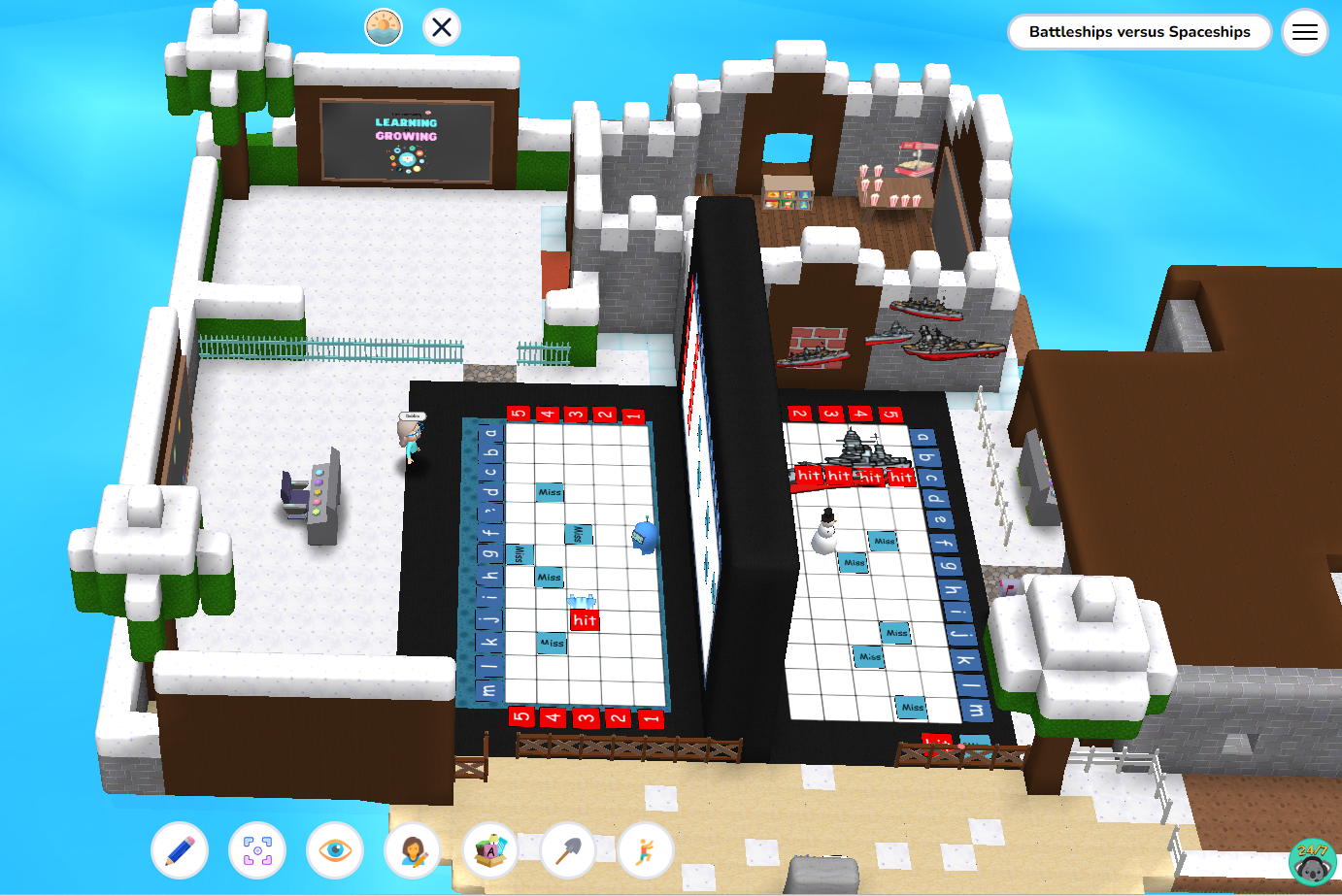 Battleships Versus Spaceships