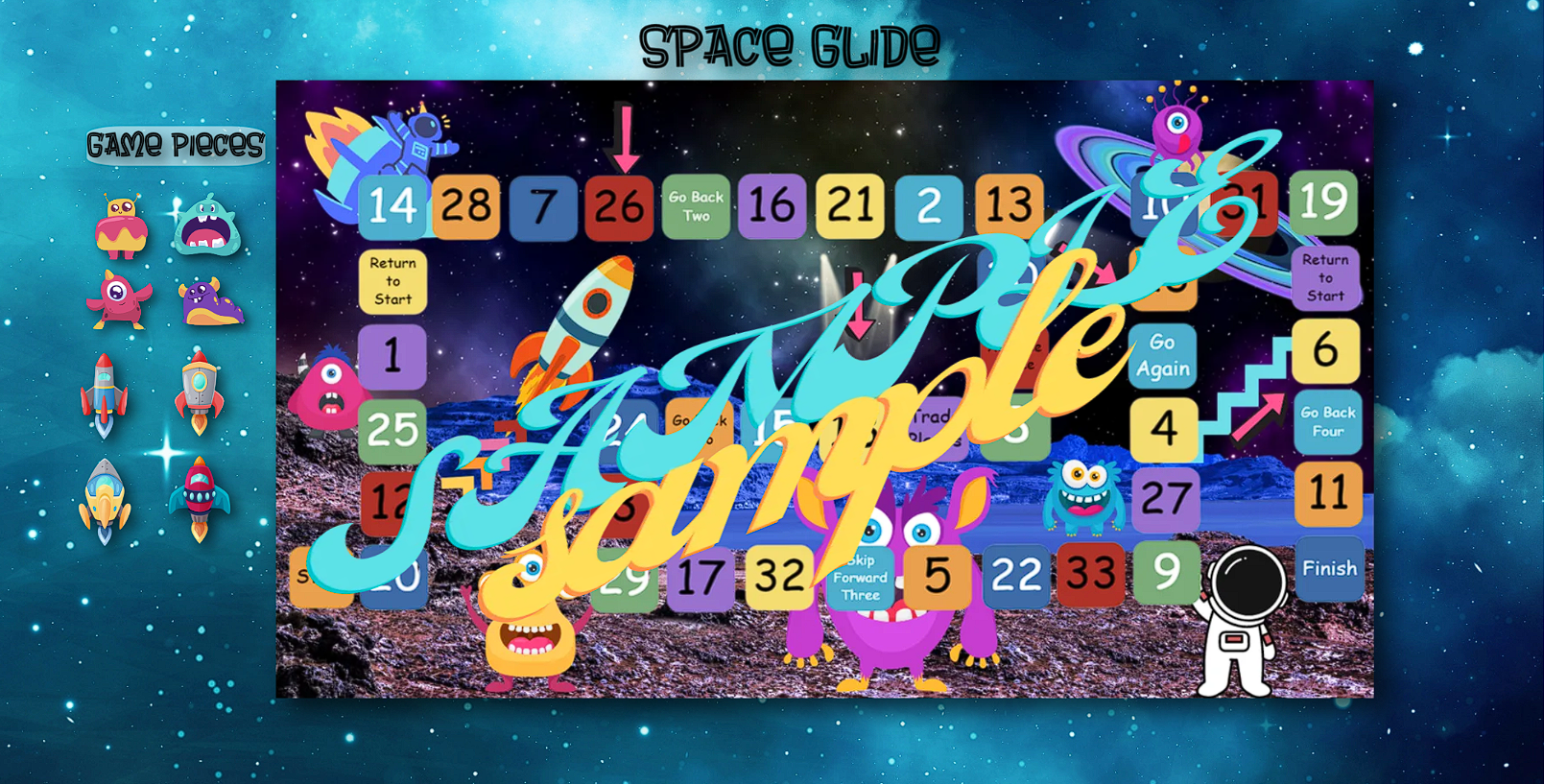 Space Glide and Picnic Portal Gameboards