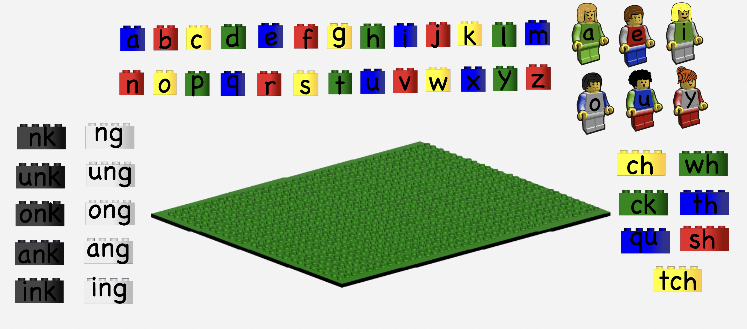 Stacking Brick Alphabet