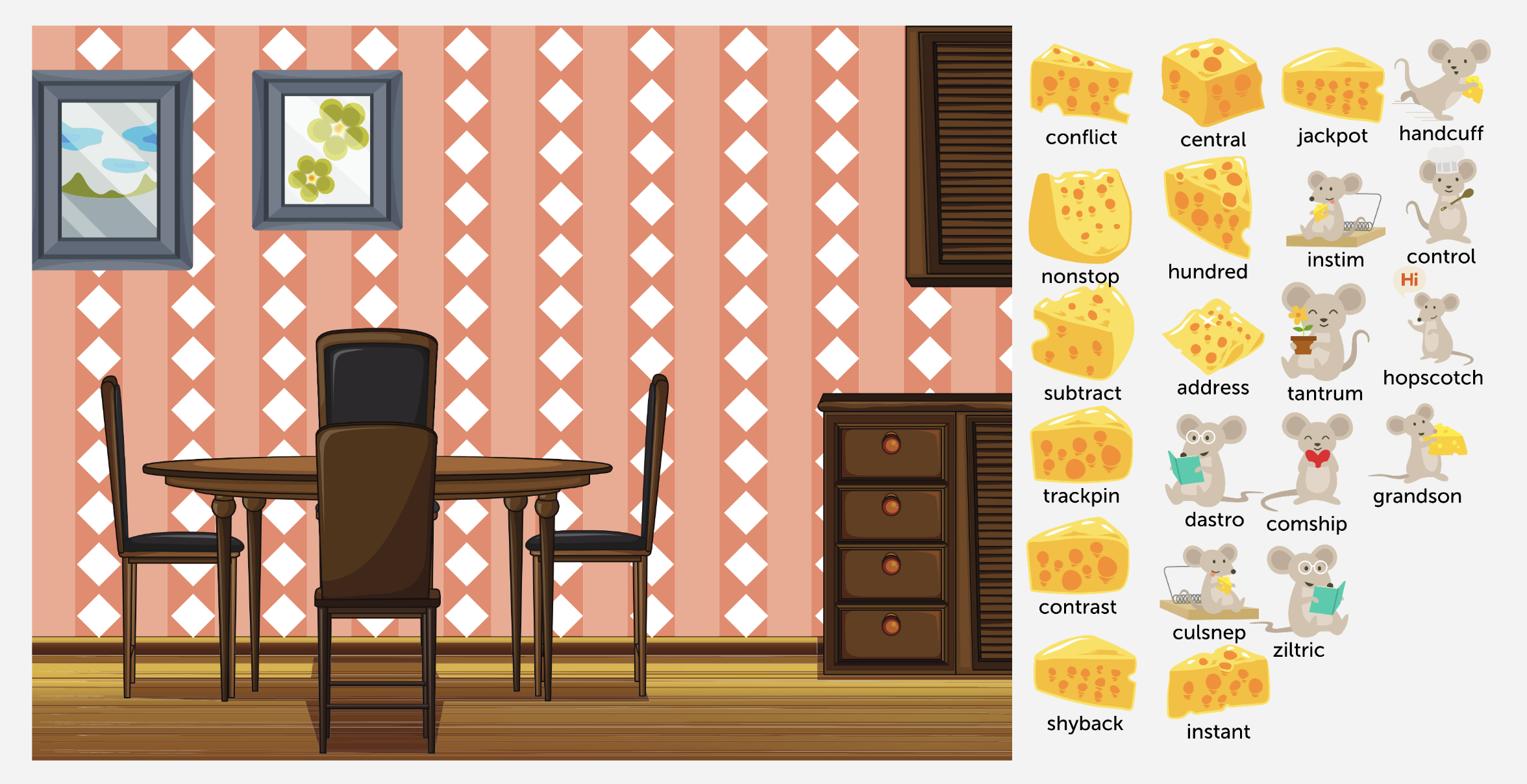 Third Syllable Division Rule (3 letters between vowels)