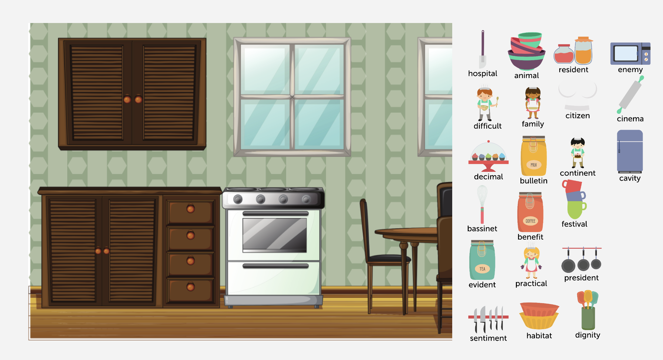 Open I & E with Short Sound in 3 syllable words