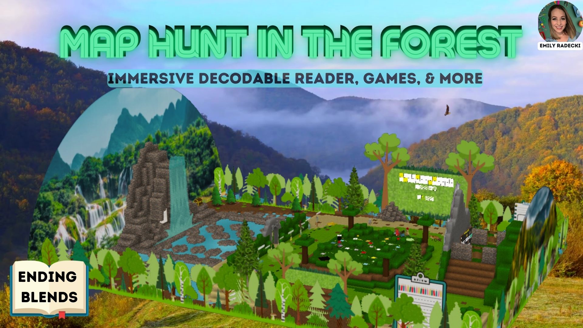 Map Hunt in the Forest 🌲 Immersive Decodable Readers @ Ending Blends