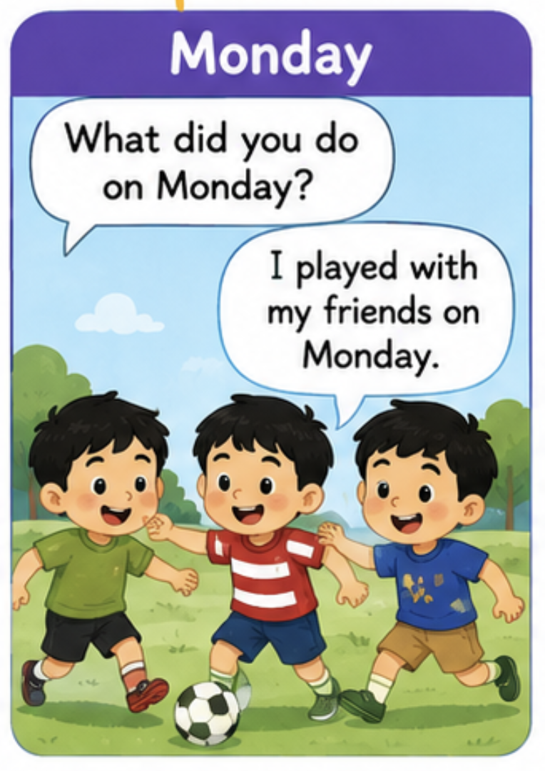 Days of the Week Book: What Did You Do Today?