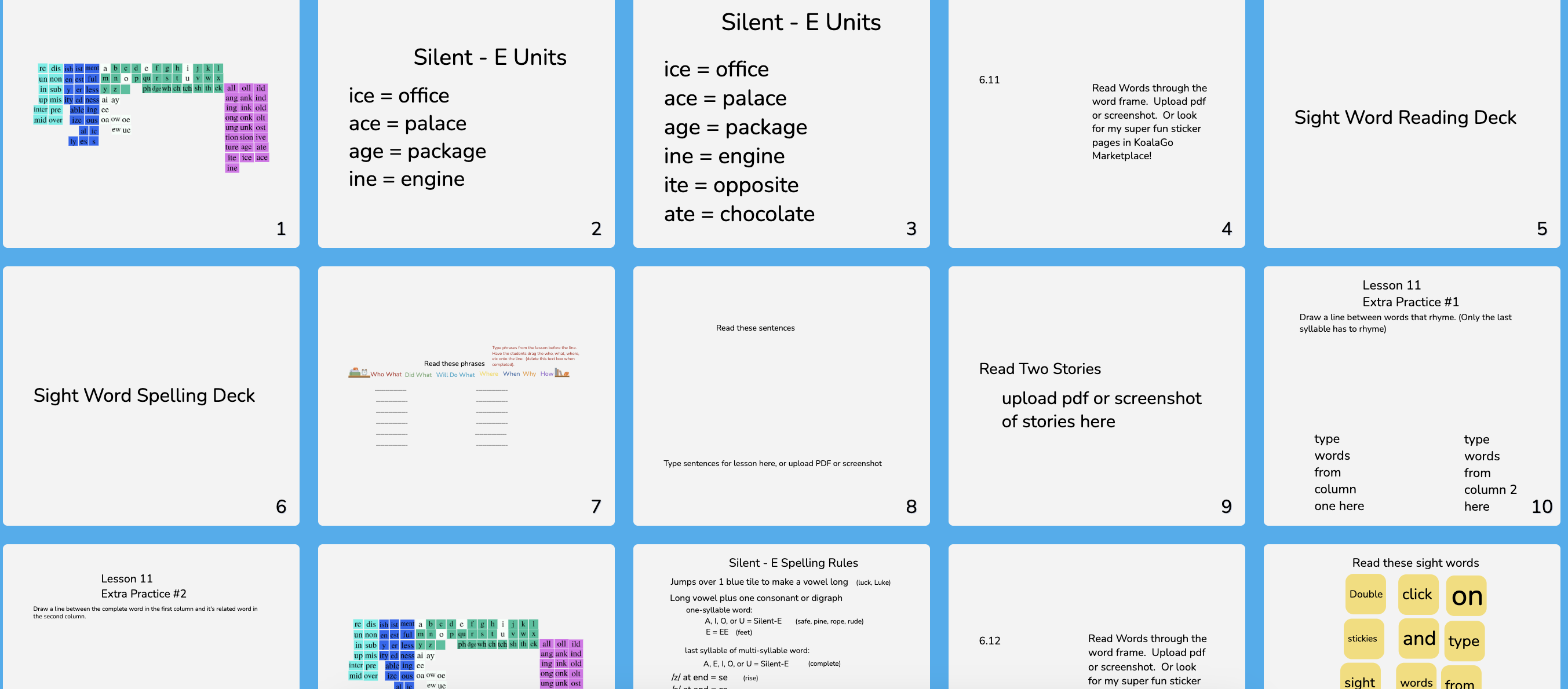 Barton Book 6 Lesson 11-14 Framework