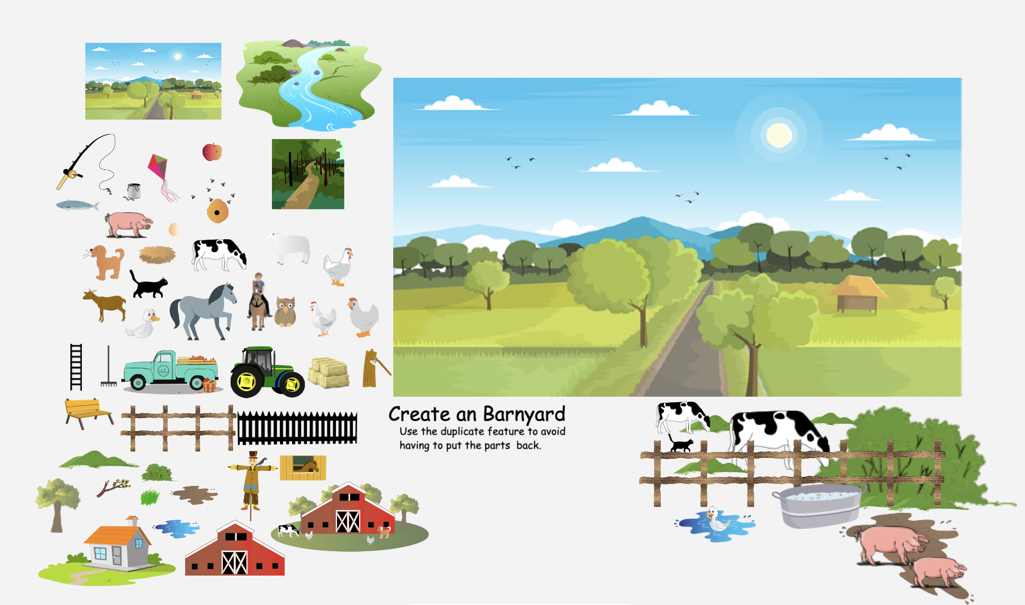 Create a Farmyard Reward Activity