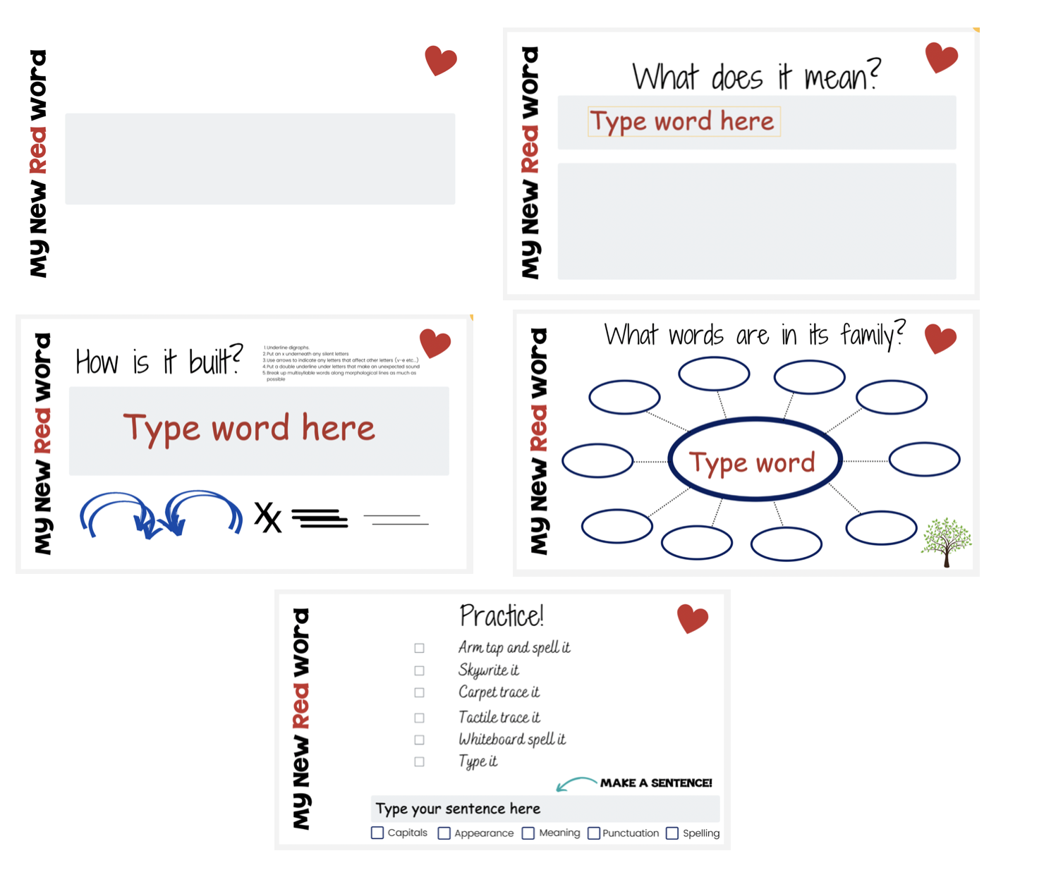 Red or Sight Word Activity