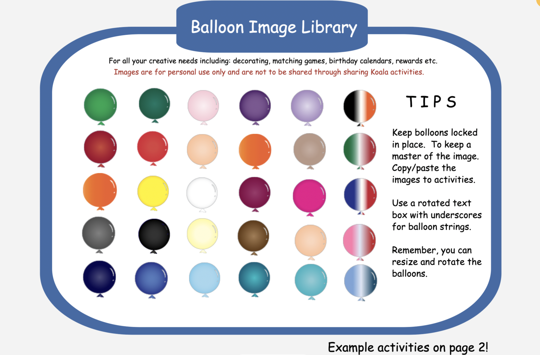 Balloon Image Library