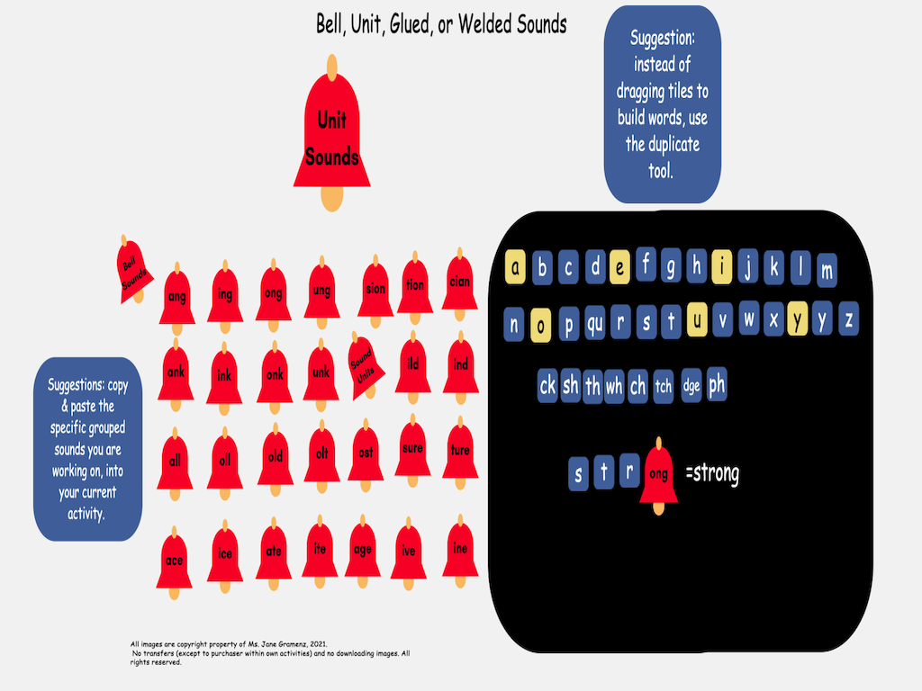 Glued, Welded, Bell, Sound Units (Icons Only) 