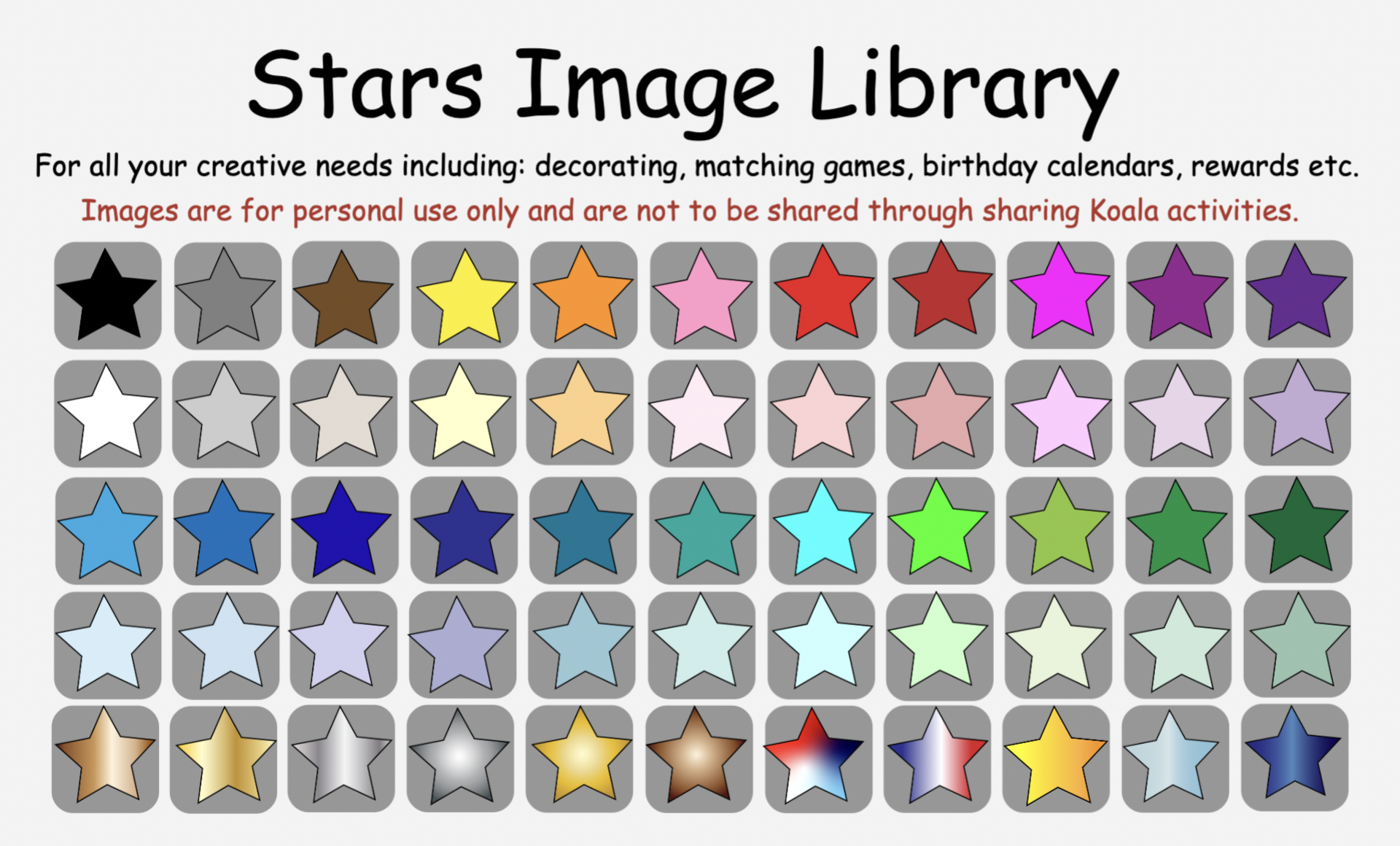 Stars Image Library
